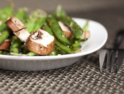 Garlicy Green Beans & Mushrooms